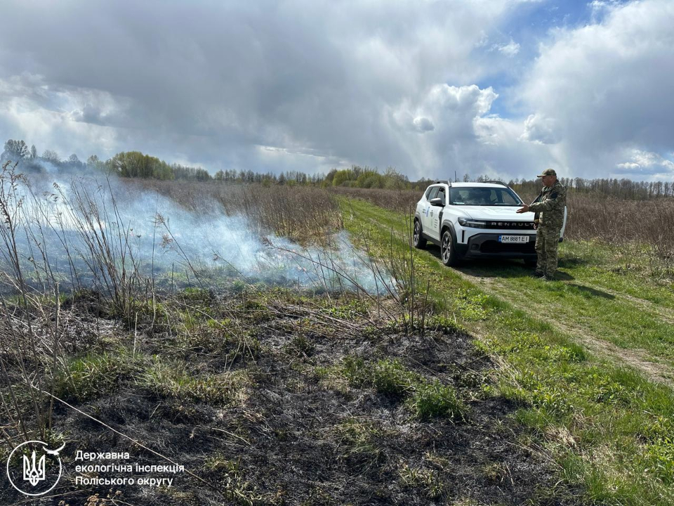 На Житомирщині знову горить сухостій: понад 300 пожеж виникли через …