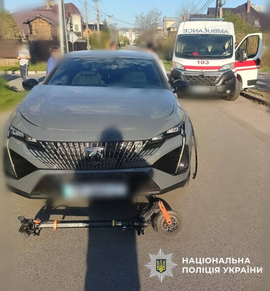 На Київщині водій на смерть збив дитину на електросамокаті