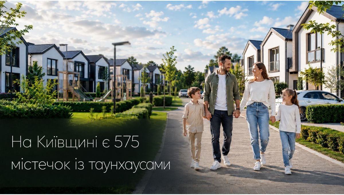 На Київщині є 575 містечок із таунхаусами: більшість — у …