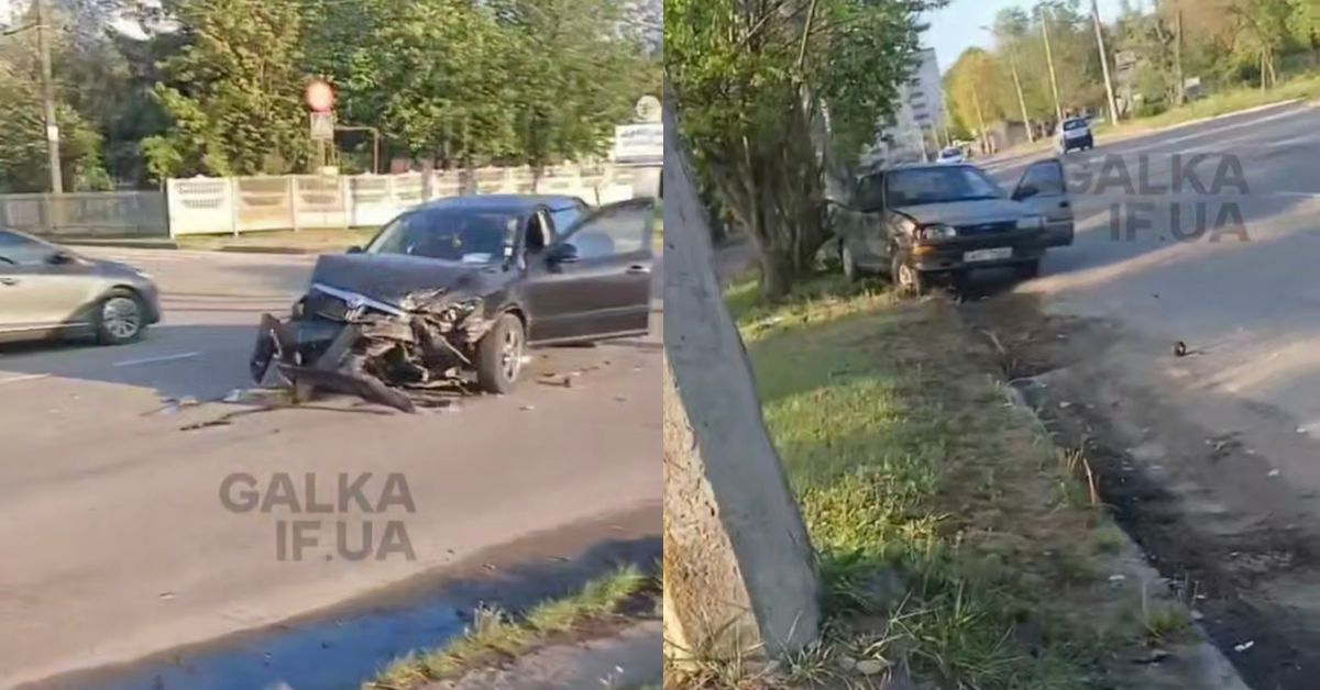 На Юності зіткнулися Toyota та Skoda: одну з автівок відкинуло …