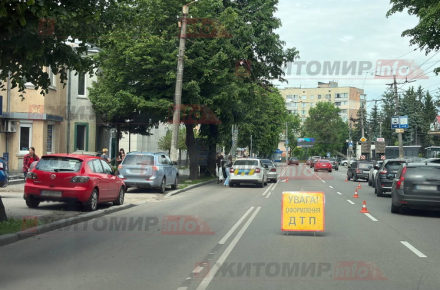 На вулиці Перемоги у Житомирі Mitsubishi збив пішохода