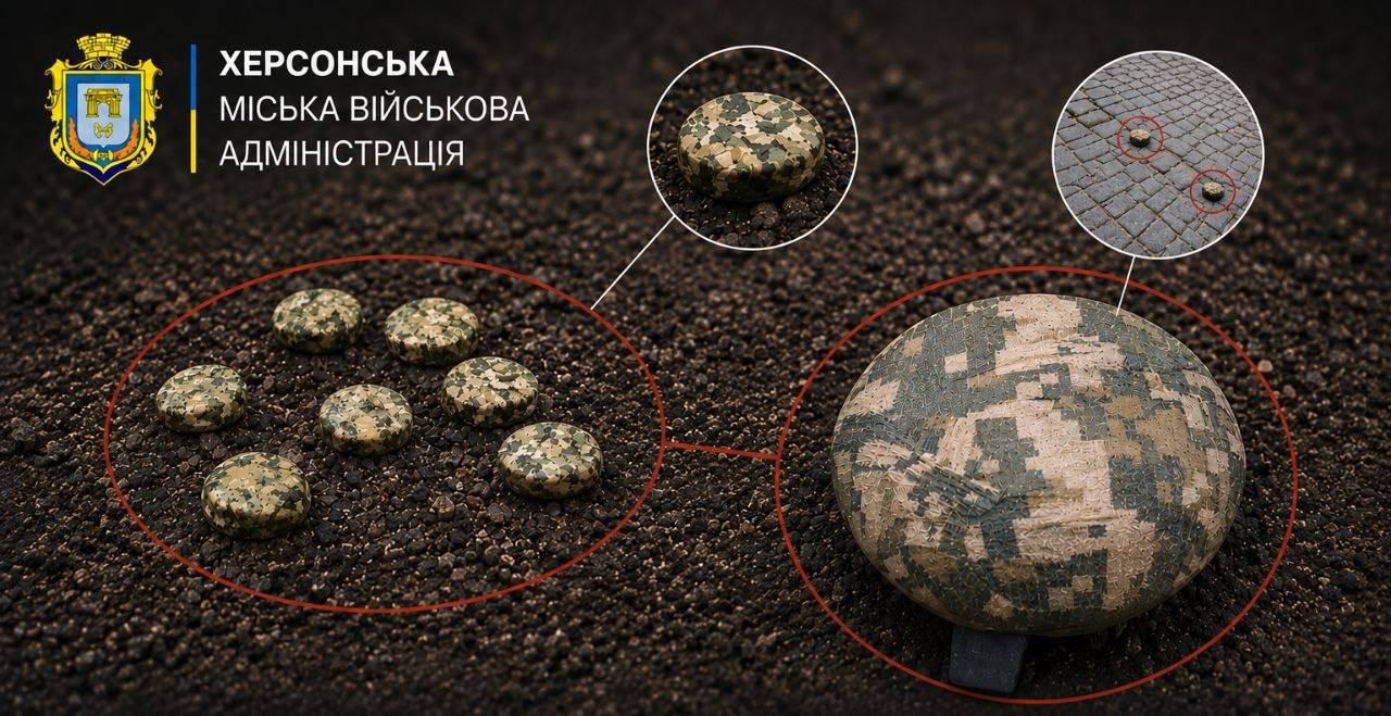 На одному з перехресть Херсона виявили міни