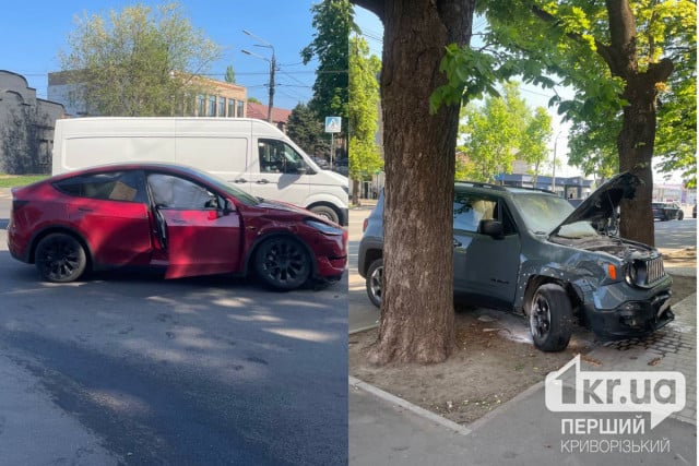На одному з проспектів Кривого Рогу через ДТП ускладнений рух