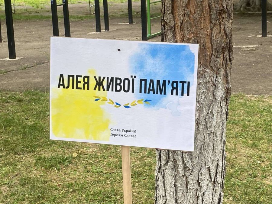 На території Копанківської гімназії заклали Алею живої пам'яті (Фото)
