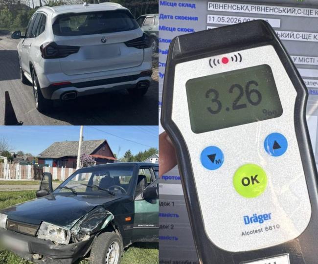 На трасі в Рівненському районі водій із понад 3 проміле …