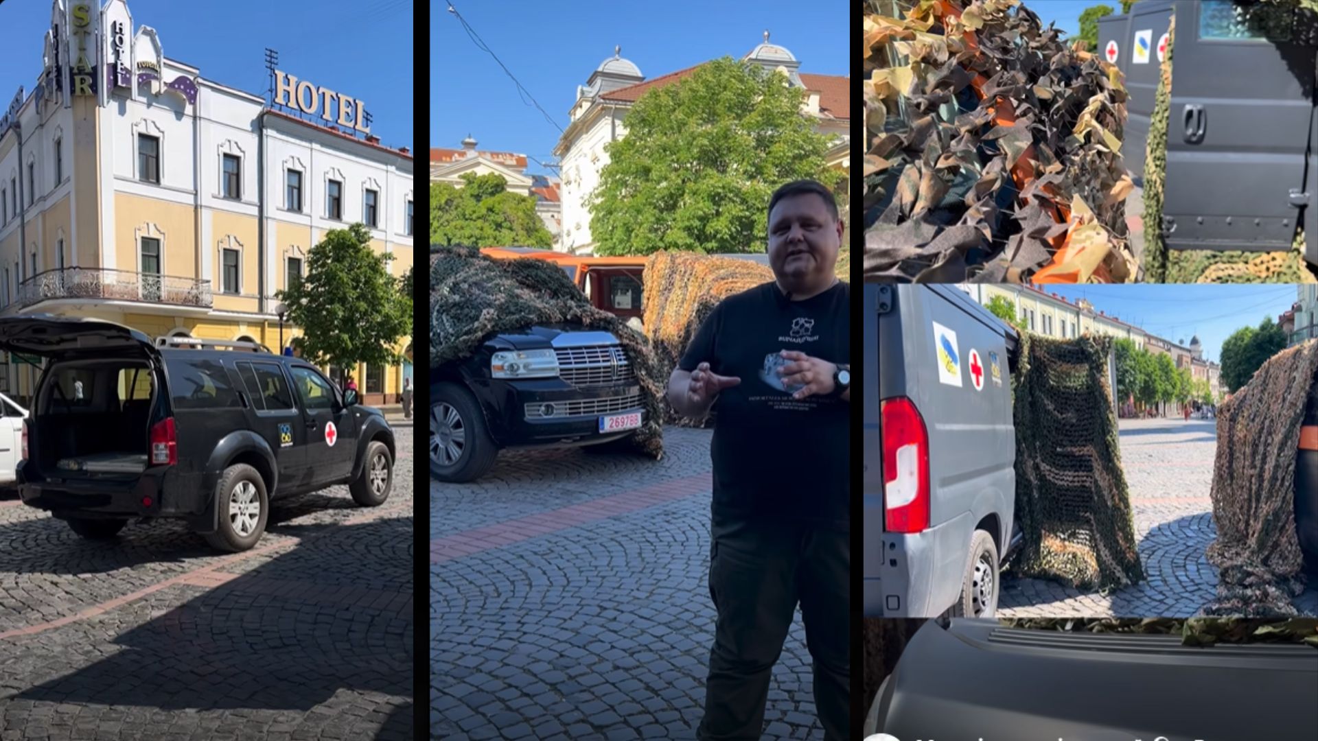 На центральній площі Мукачева провели виставку евакуаційних авто для фронту. …
