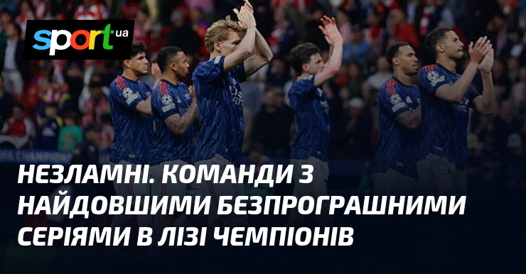 Незламні. Команди з найдовшими безпрограшними серіями в Лізі чемпіонів