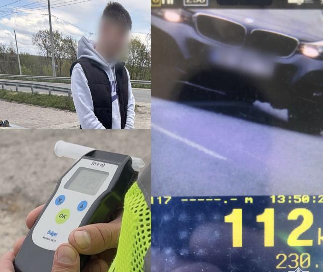 Неподалік Рівного за перевищення швидкості зупинили водія BMW