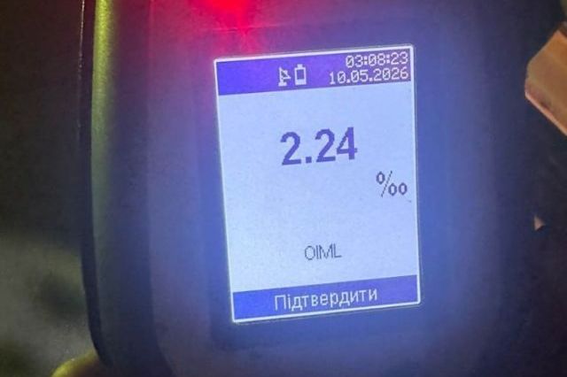 У Харкові п'яний до непритомності водій намагався дати хабар патрульним