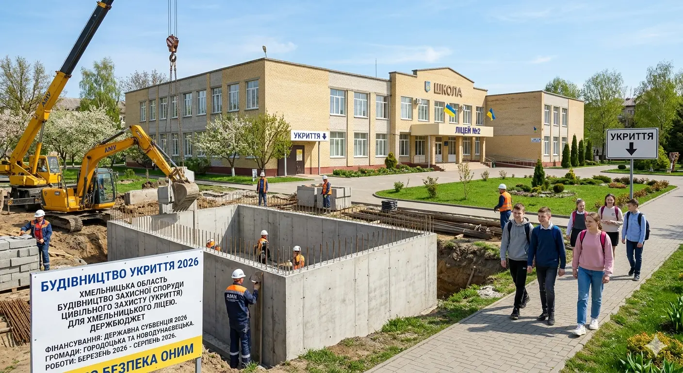 Фінансування із держбюджету на шкільні укриття отримають дві громади Хмельниччини