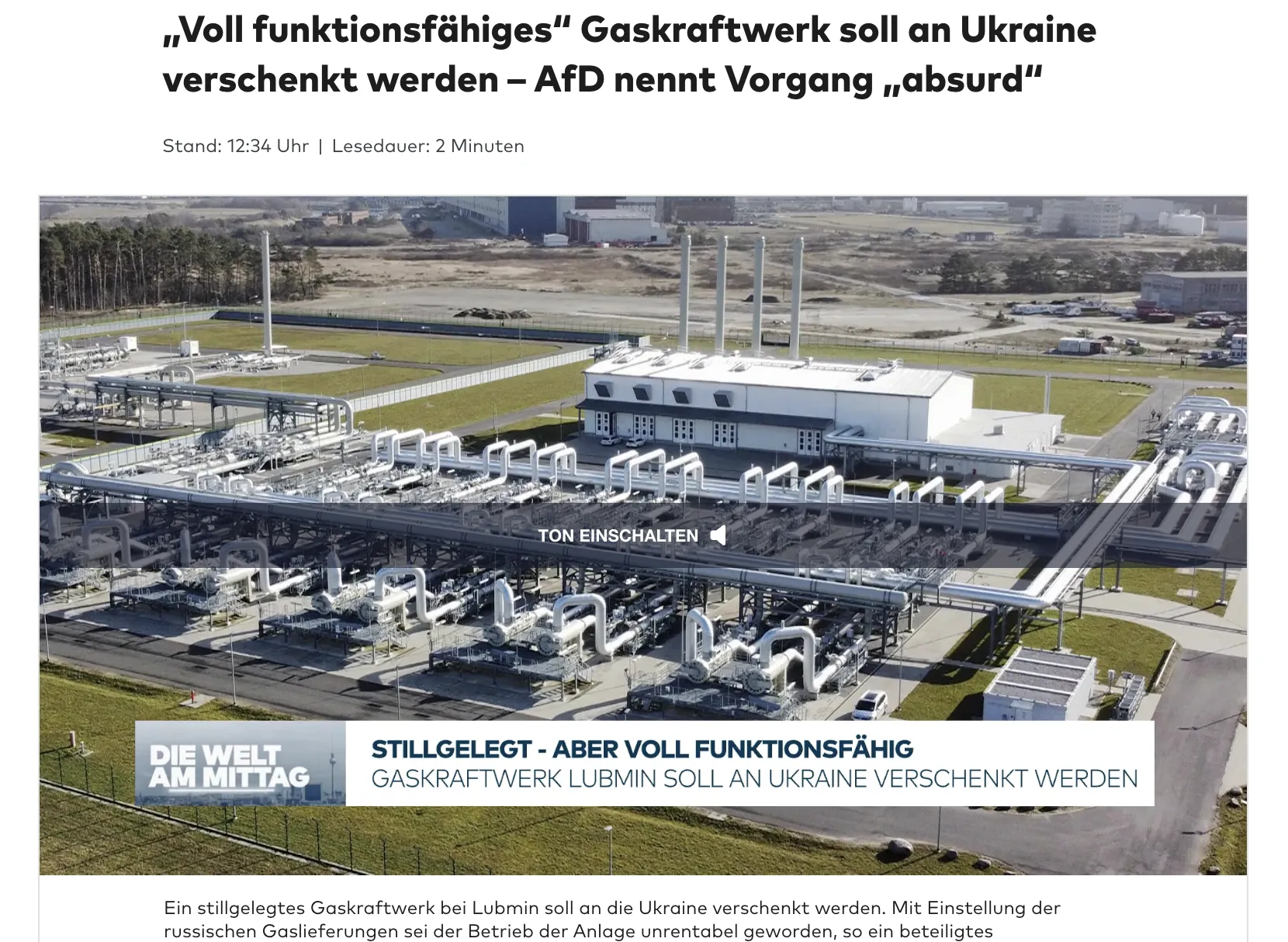 Німеччина планує передати Україні російську енергетичну інфраструктуру – Die Welt