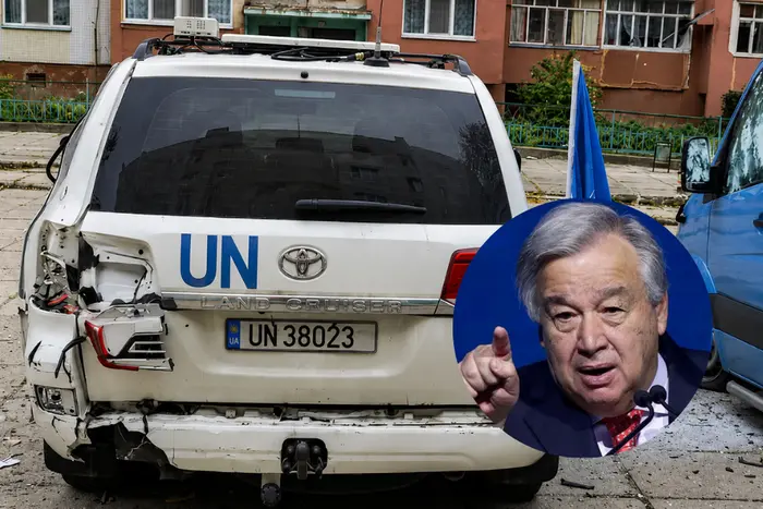 ООН заявляє про обстріл власного автомобіля російськими дронами в Херсоні