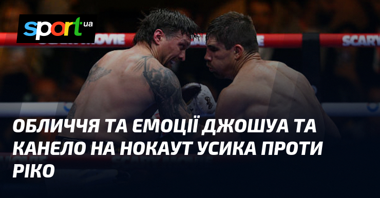 Обличчя та емоції Джошуа та Канело на нокаут Усика проти …