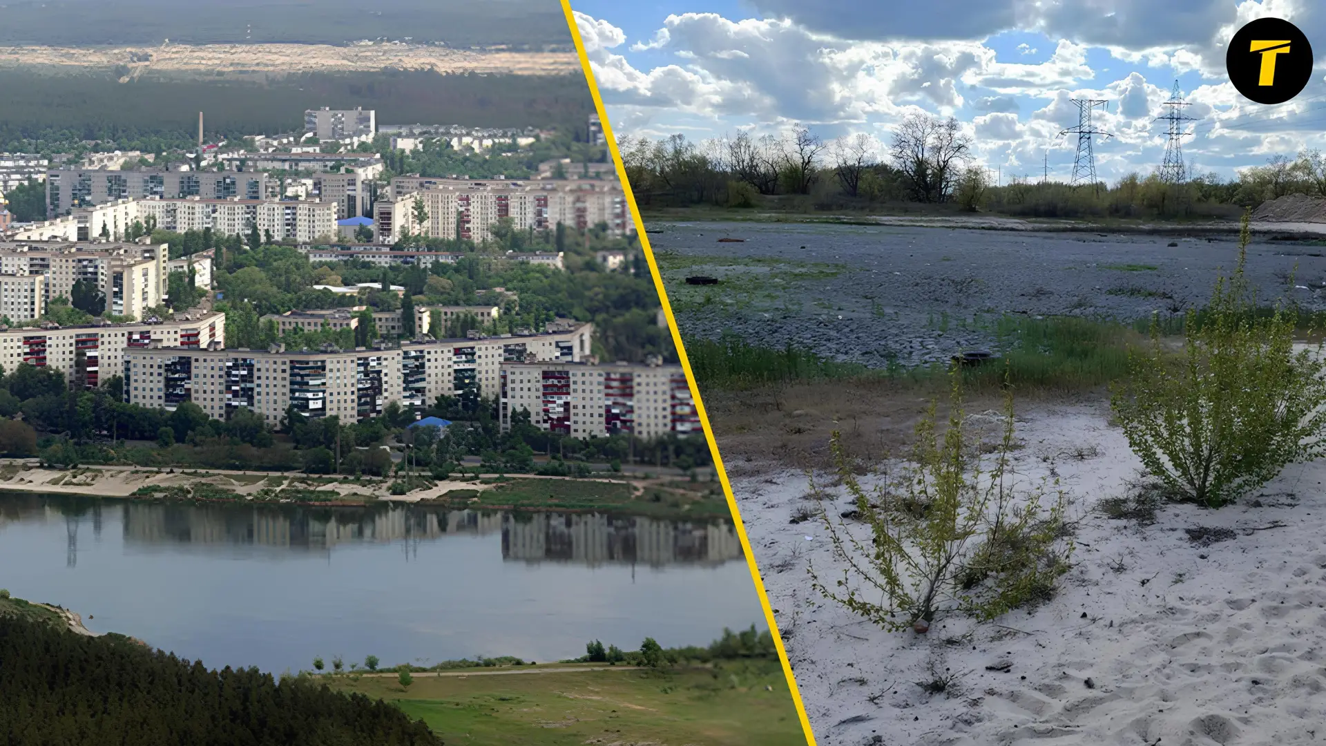 Озеро-візитівка Сіверськодонецька майже висохло: нові кадри показали в мережі (фото, …