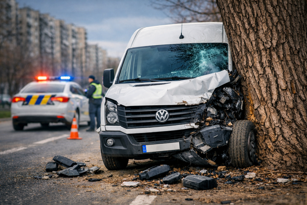 Пенсіонер у Кам’янському врізався в горіхове дерево: відмовили гальма