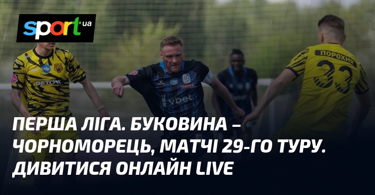 Перша ліга. Буковина – Чорноморець, матчі 29-го туру. Дивитися онлайн …
