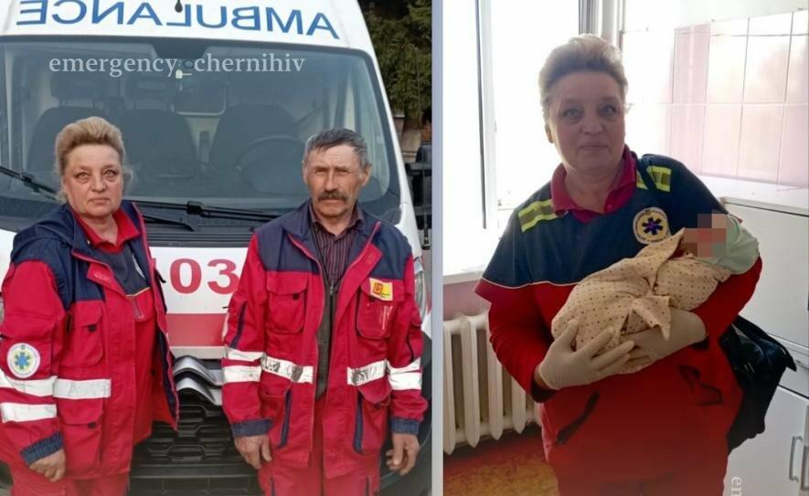 Пологи просто в авто «швидкої» на Чернігівщині: народилася дівчинка
