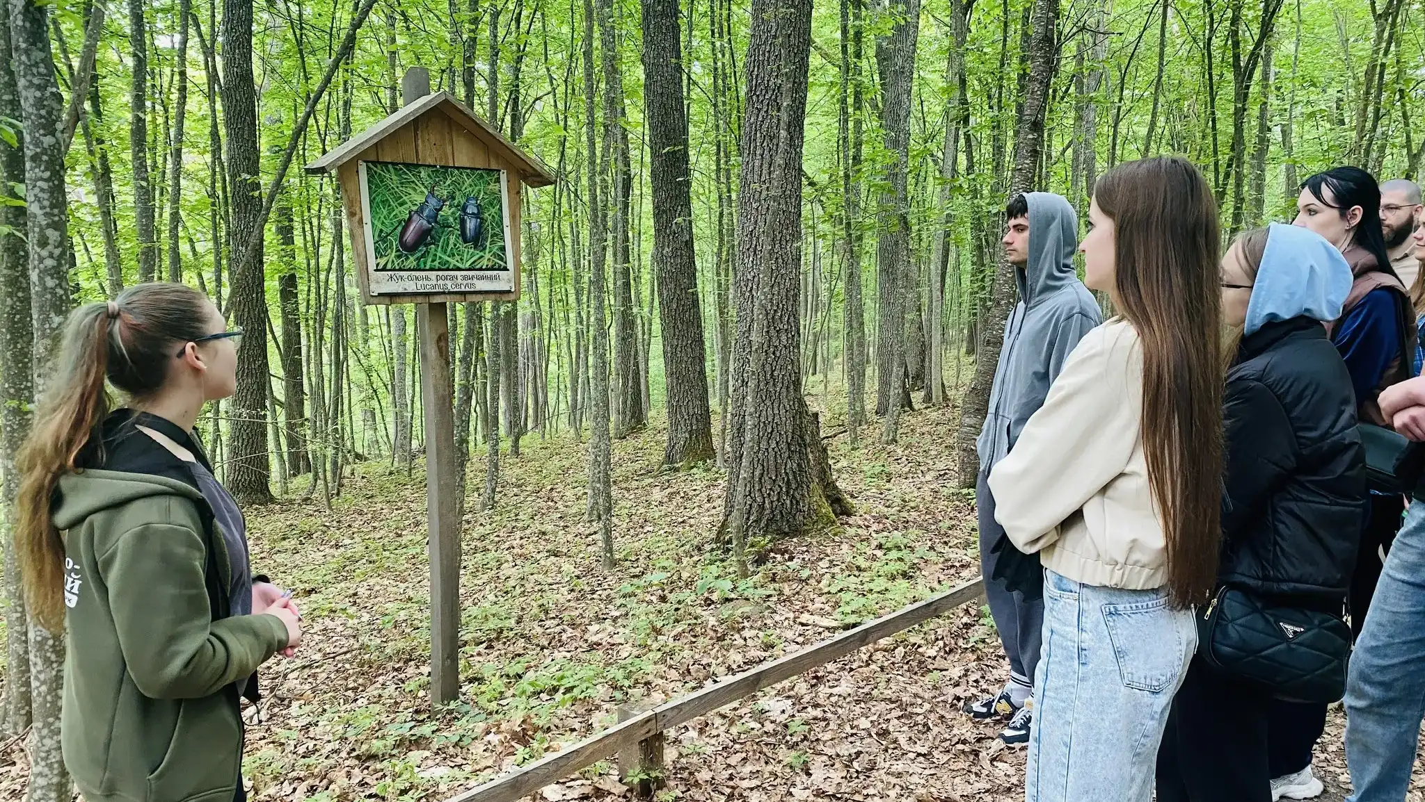 Практика в лісі: студенти Рівненського технічного коледжу відвідали нацпарк