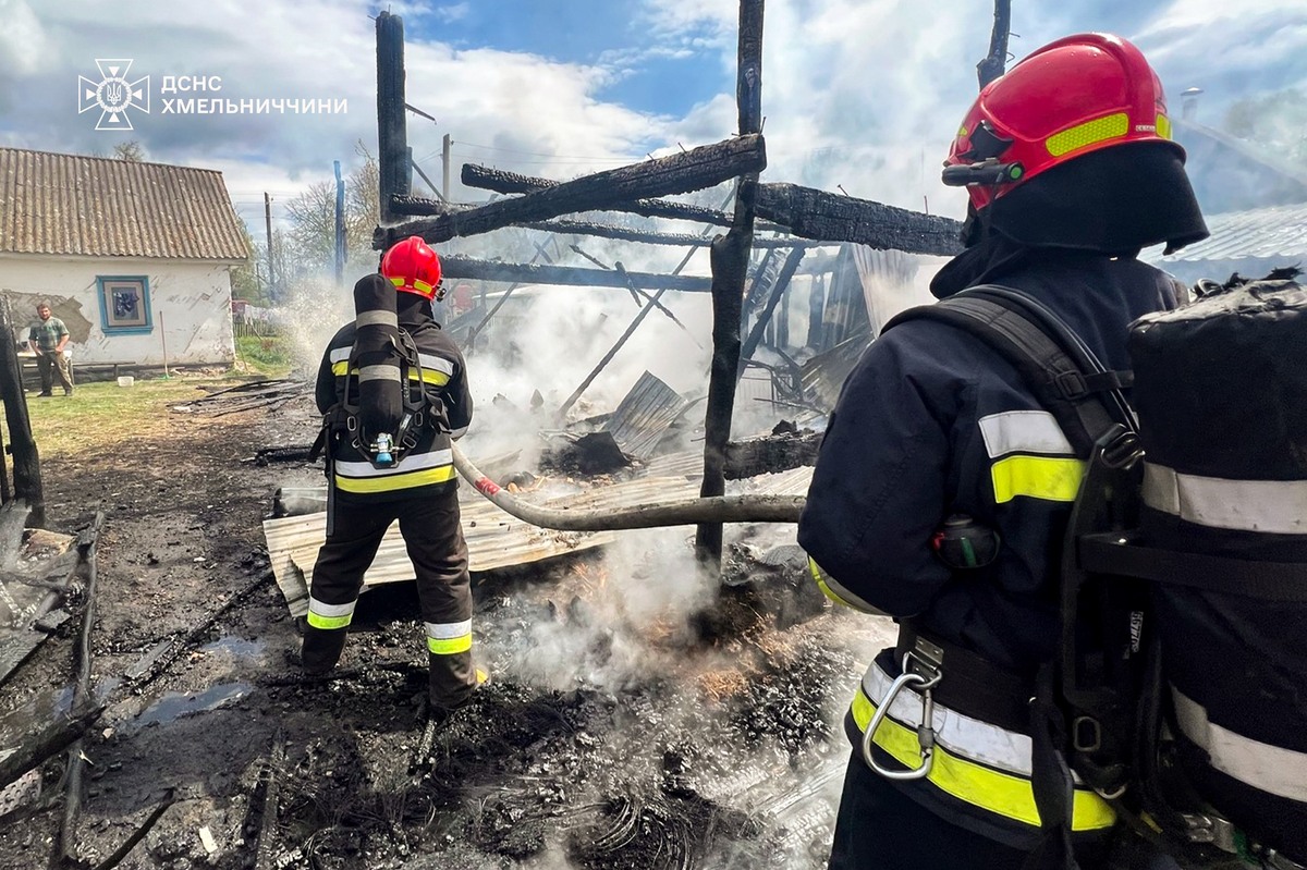 П'ять пожеж сталися на Хмельниччині