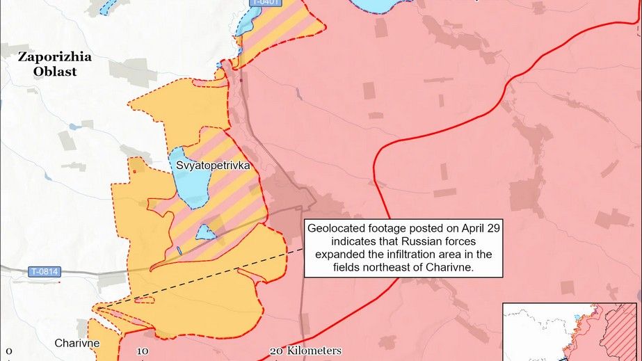 Росіяни продовжують інфільтрації в районі Гуляйполя на Запоріжжі, – ISW