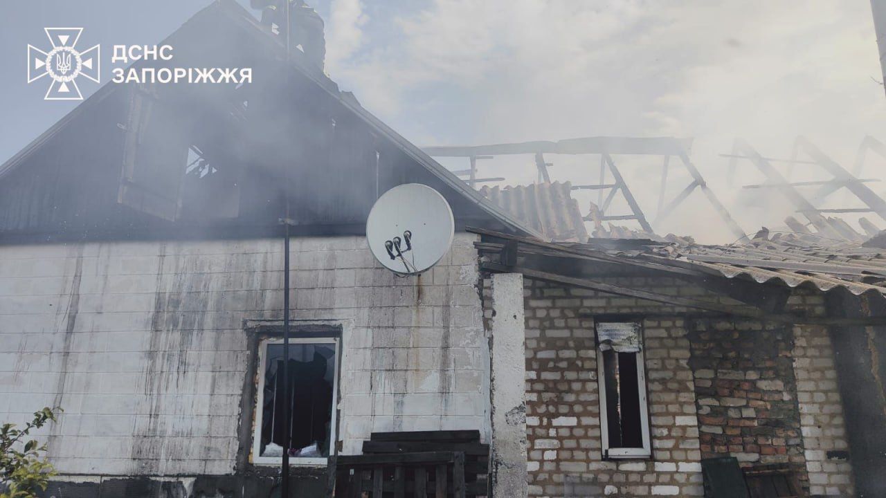 Під Запоріжжям у пожежі постраждав молодий чоловік (фото)