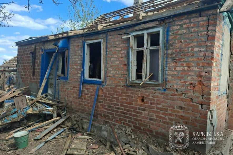 Ракета та БПЛА: на Харківщині зруйновані будинки і поранені цивільні