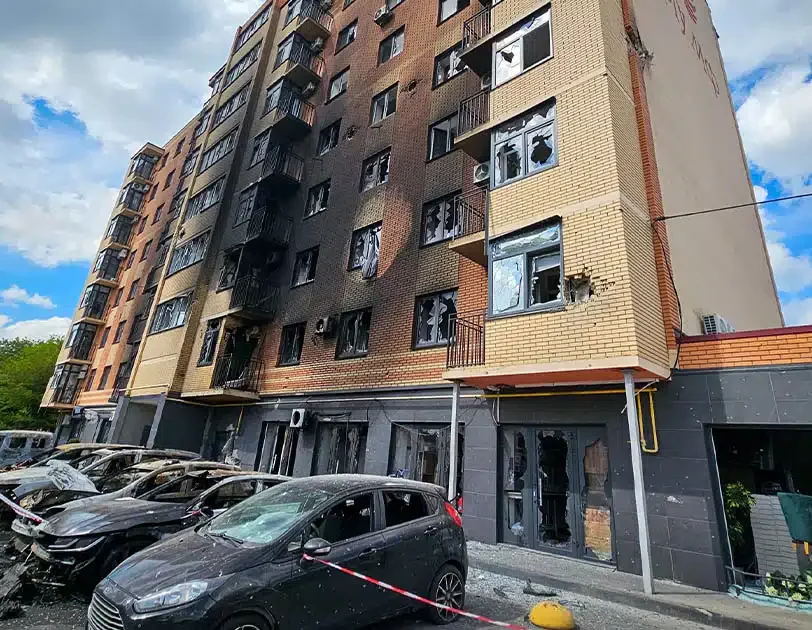 Результати удару на Бориспільщині: зруйновані будинки в двох громадах, п’ятеро …
