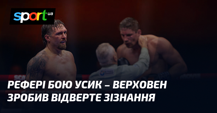 Рефері бою Усик – Верховен зробив відверте зізнання