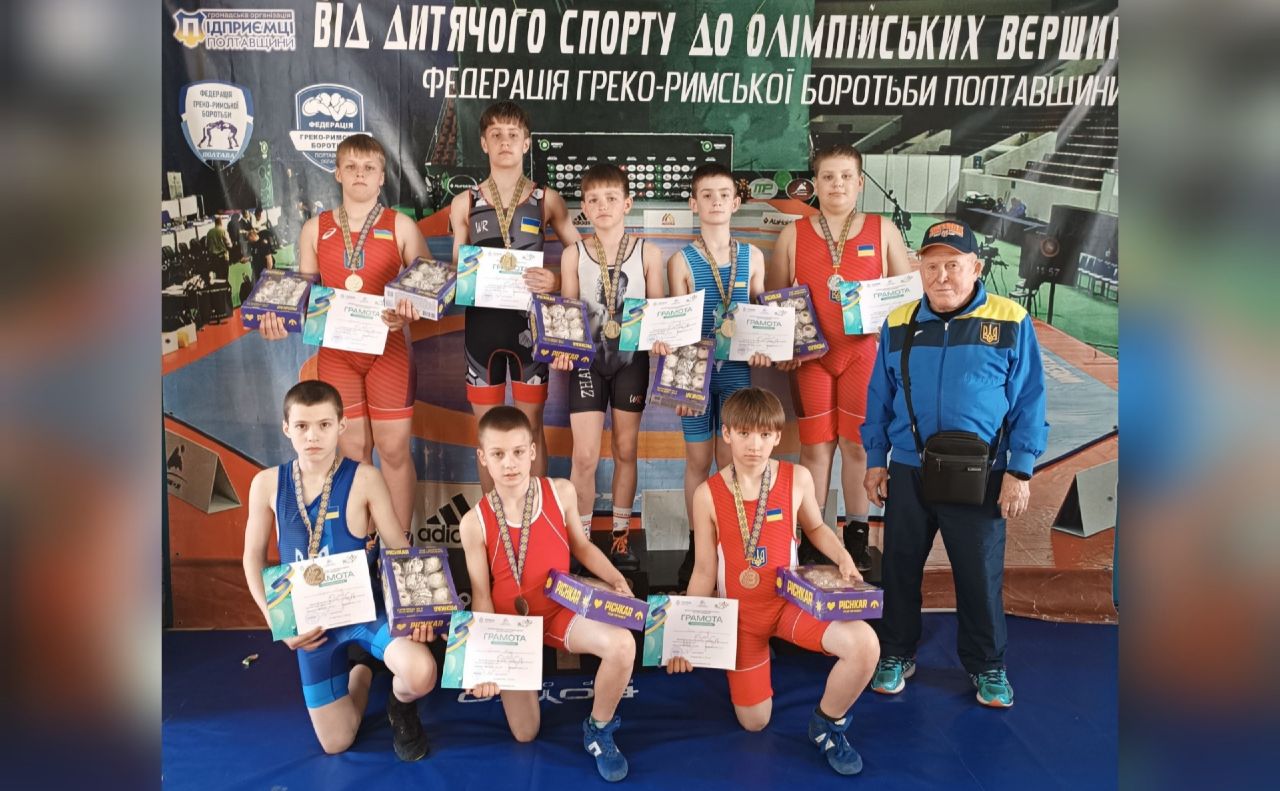 Решетилівські борці знову привезли з Полтави повний комплект нагород