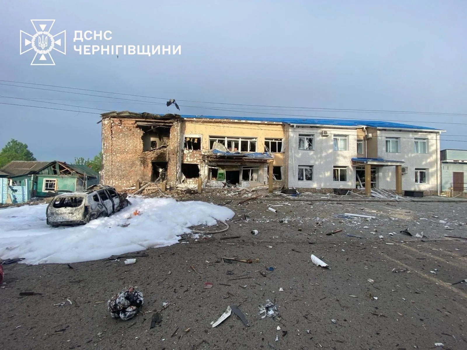 Російський безпілотник атакував відпочинковий комплекс на Чернігівщині