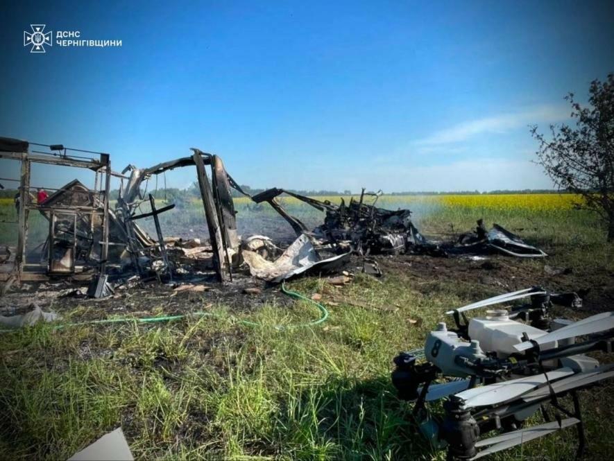 Російський дрон атакував агропідприємство на Чернігівщині: є загиблий і поранені