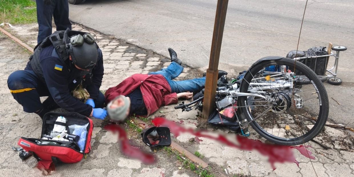 Росіяни вдарили по Дружківці, поранили цивільного чоловіка