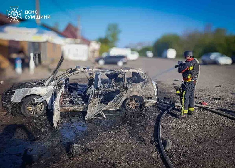 Росіяни вдарили по цивільному авто на Сумщині. Є постраждалий