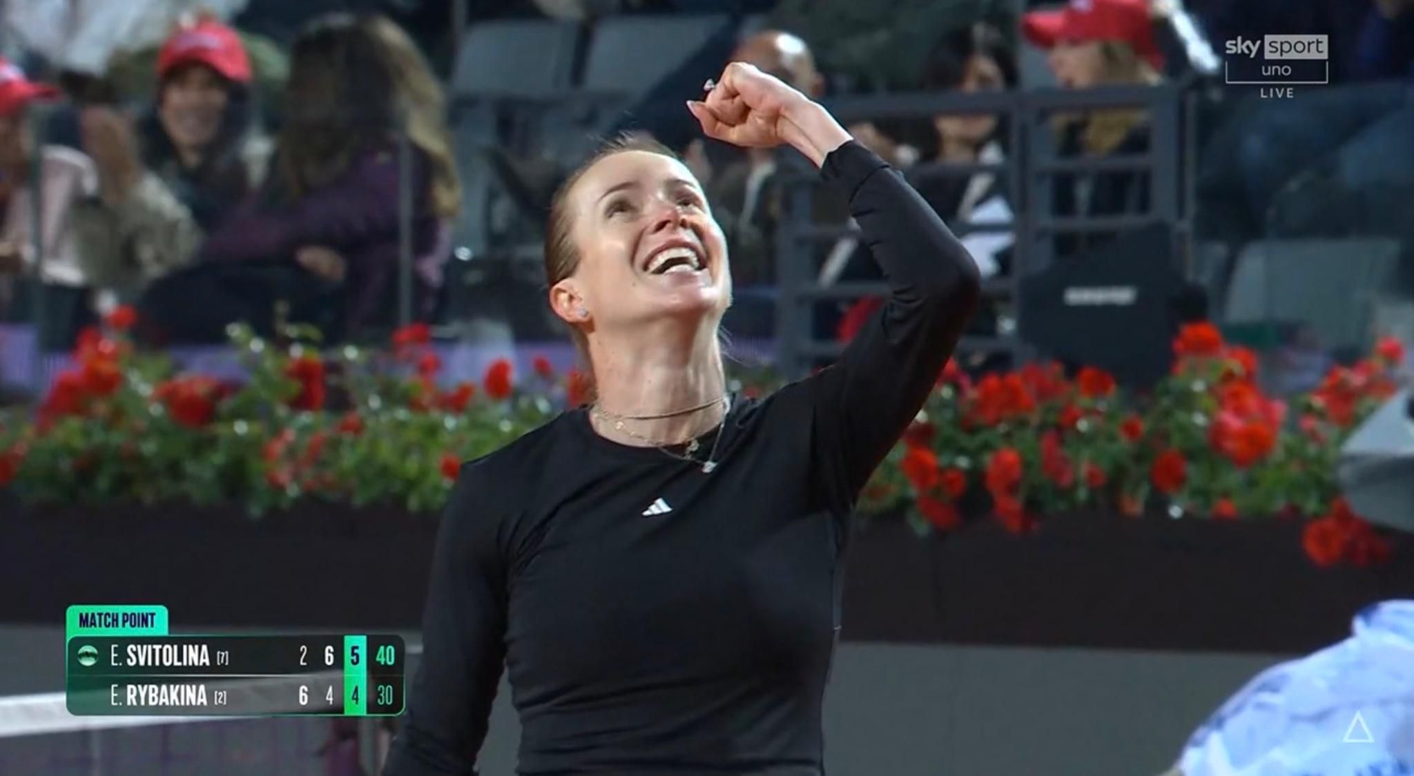 Світоліна перемогла Рибакіну – відеоогляд чвертьфіналу тисячника в Римі