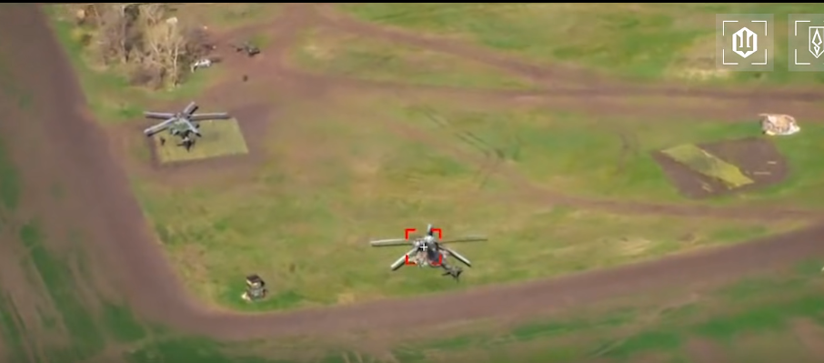 Сили безпілотних систем уразили два російських гелікоптери у Воронезькій області