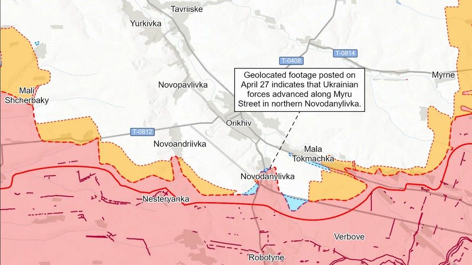 ЗСУ просунулися поблизу Оріхова на Запоріжжі, – ISW