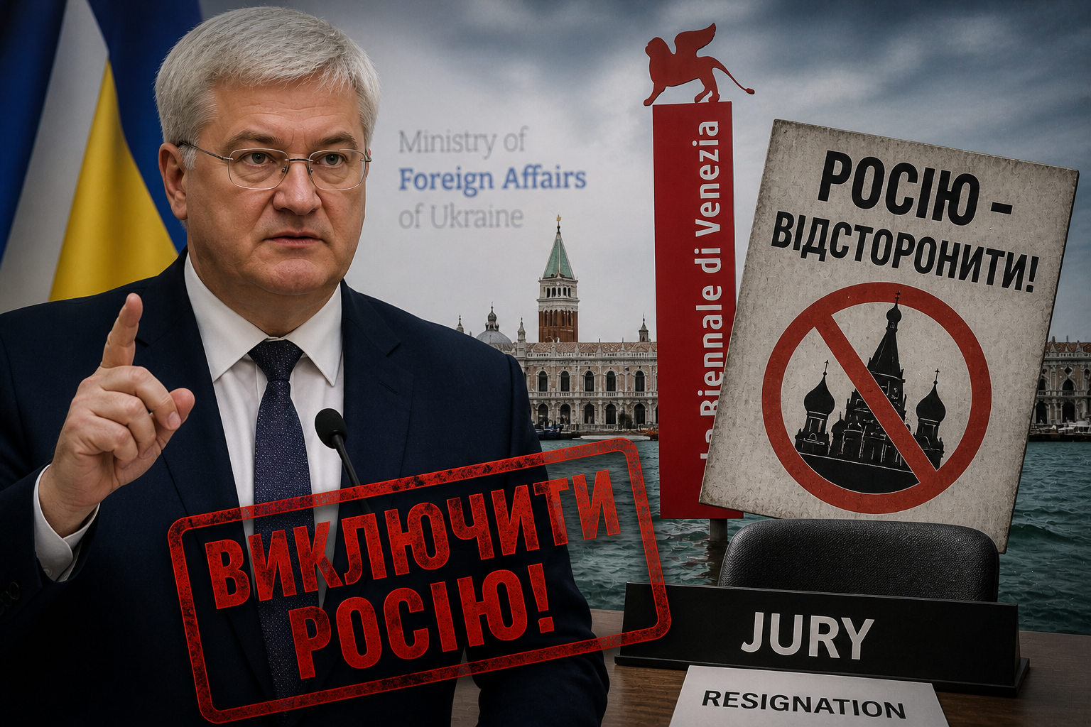 Скандал довкола Венеційської бієнале: Україна вимагає виключити Росію після відставки …
