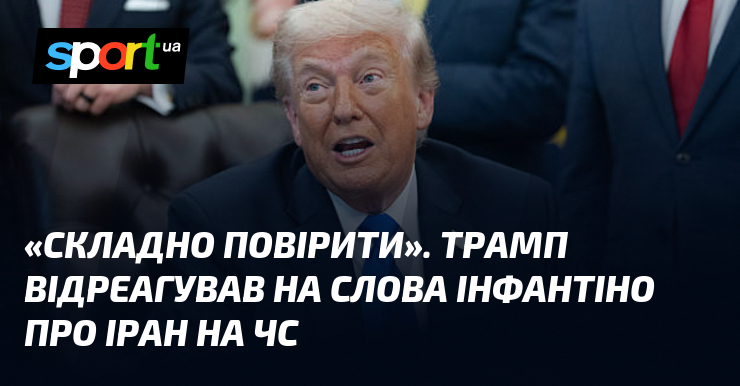 «Складно повірити». Трамп відреагував на слова Інфантіно про Іран на …