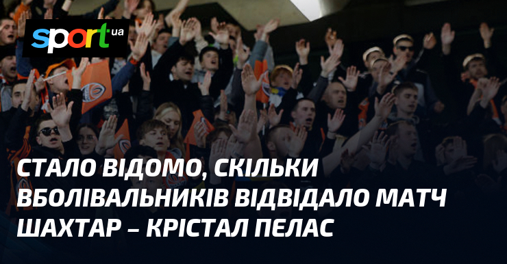 Стало відомо, скільки вболівальників відвідало матч Шахтар – Крістал Пелас
