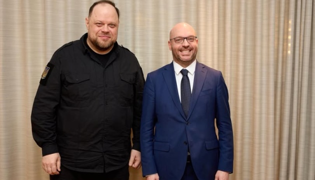 Стефанчук обговорив з італійським колегою спільні оборонні проєкти та обмін …