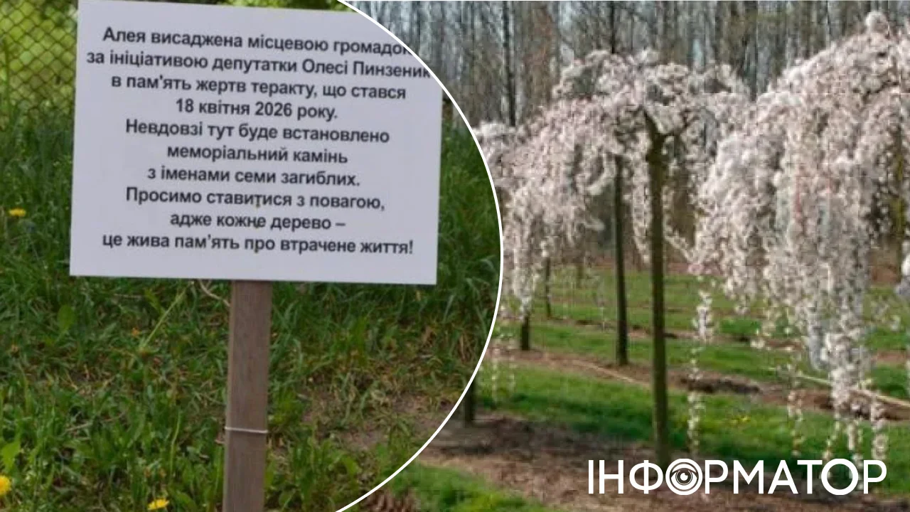 Сім сакур на згадку про сім загиблих висадили після Голосіївської …