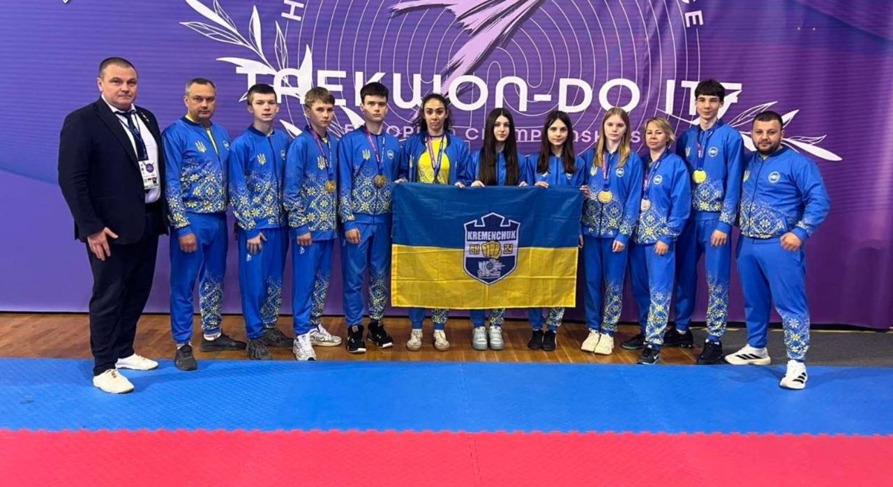 Кременчуківці здобули призові місця на Чемпіонаті Європи з таеквон-до
