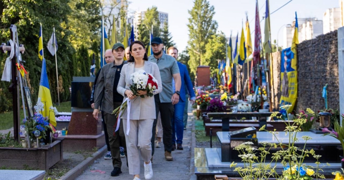 Тихановська пояснила, навіщо приїхала в Україну