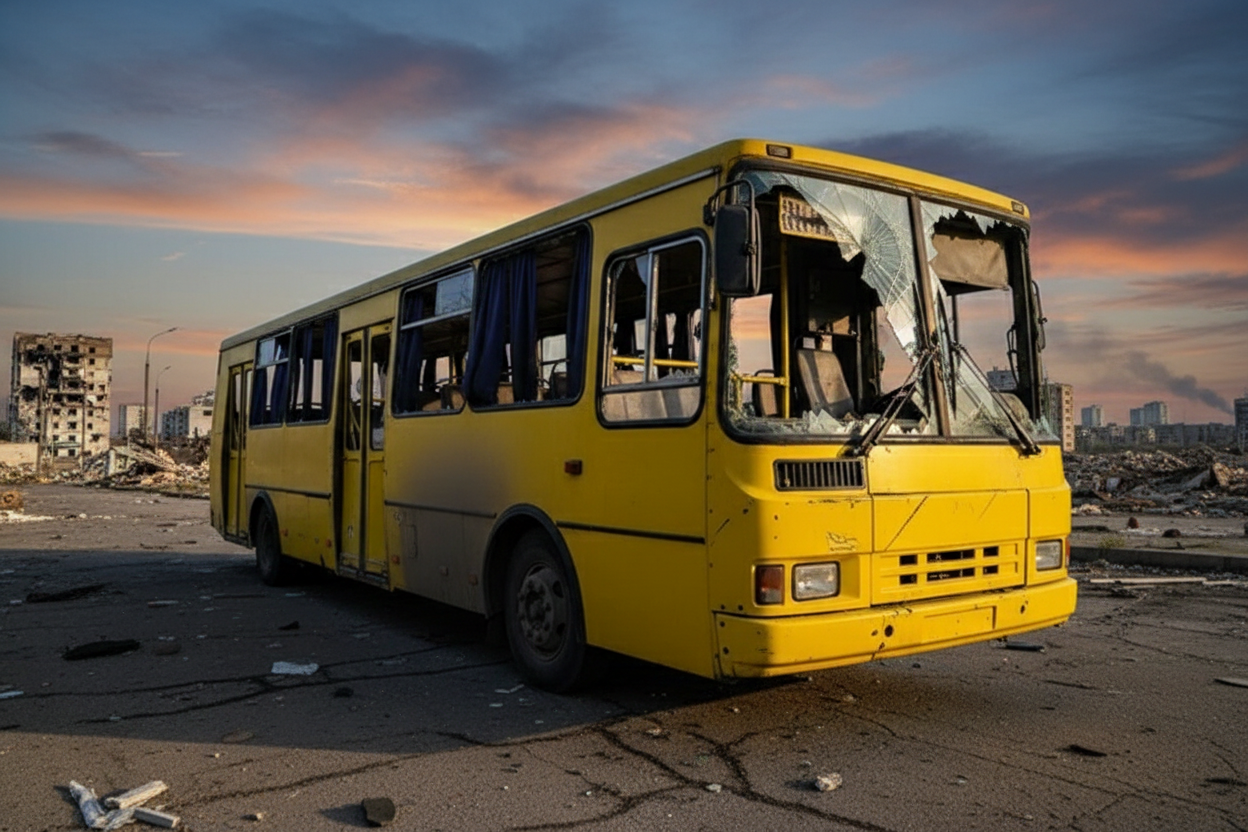 Російський дрон влучив у маршрутний автобус у Херсоні: двоє загиблих, …