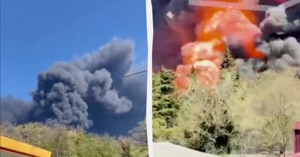 Удар по Туапсе: дим від пожежі розтягнувся на сотні кілометрів, …