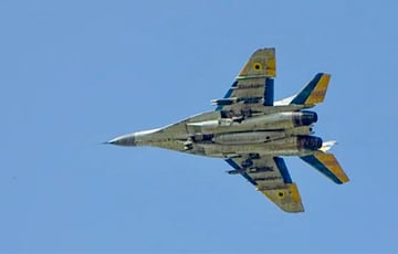 Украинский МиГ-29 подбил «шахед» под одобрительные возгласы детей