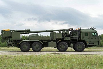 Украинский дрон поразил новейшую российскую САУ «Мальва»