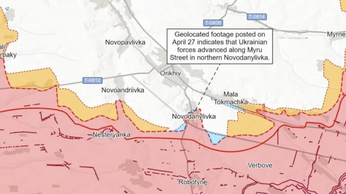Українські військові контратакували і просунулися під Оріховом — ISW