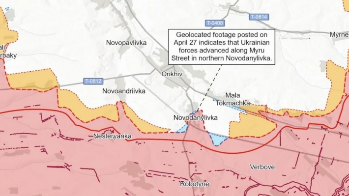 Українські військові контратакували і просунулися під Оріховом — ISW