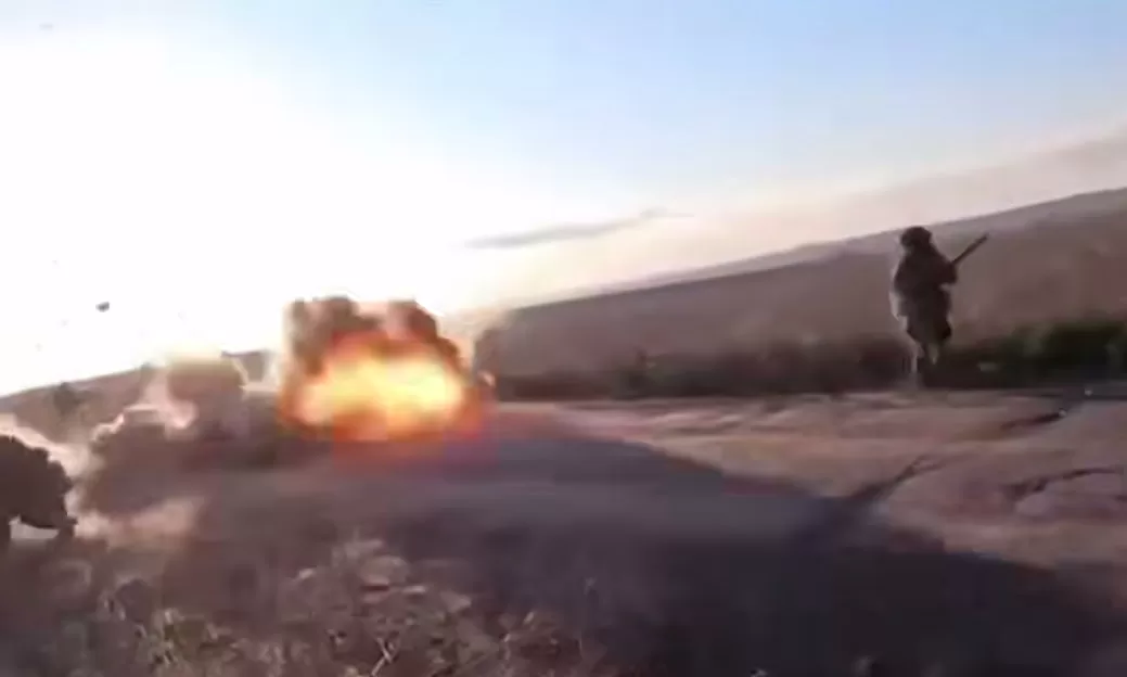 Українські військові показали удар по колоні окупантів біля Часового Яру